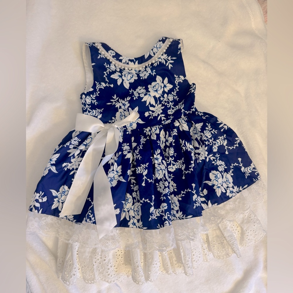 Blue flower dress